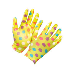 Durable Nitrile Coated Garden Knitted Hand Gloves